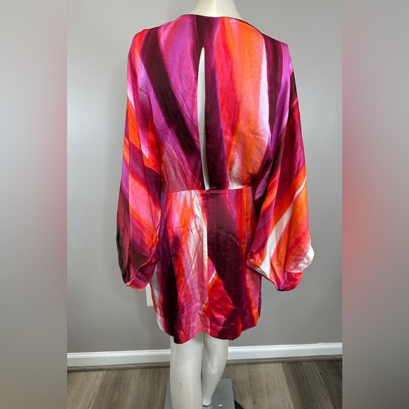 Silvia Tcherassi Manon Painted Off-the-Shoulder Minidress Size S $1290 - Picture 8 of 11